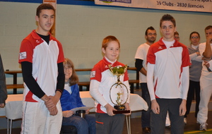 YOANN, CEDRIC ET EVANN VAINQUEURS DU CHALLENGE DE LA VILLE DE PARAY.