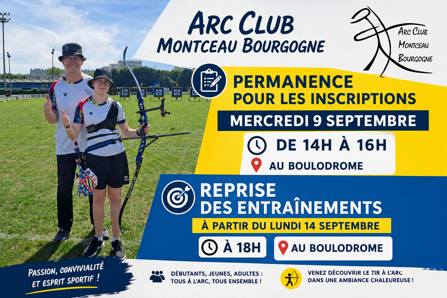 🏹 C’est la rentrée à l’Arc Club Montceau Bourgogne !