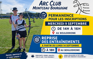🏹 C’est la rentrée à l’Arc Club Montceau Bourgogne !