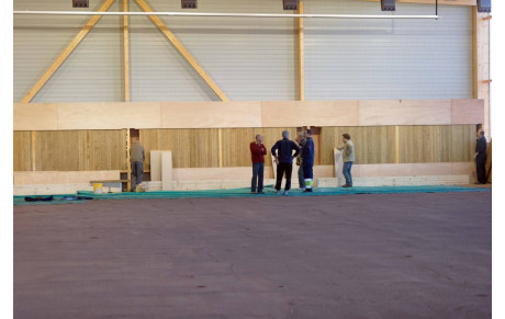 LE MONTAGE DE LA NOUVELLE BUTE DE TIR